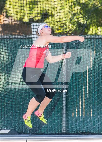 Thumbnail 3 in CIF State Track and Field Championships (Girls Discus Finals) photogallery.