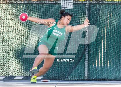 Thumbnail 2 in CIF State Track and Field Championships (Girls Discus Finals) photogallery.