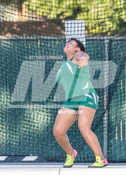 Thumbnail 2 in CIF State Track and Field Championships (Girls Discus Finals) photogallery.
