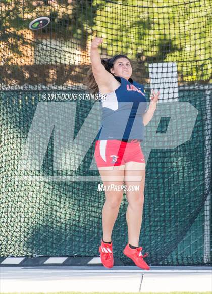 Thumbnail 1 in CIF State Track and Field Championships (Girls Discus Finals) photogallery.