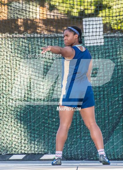 Thumbnail 2 in CIF State Track and Field Championships (Girls Discus Finals) photogallery.