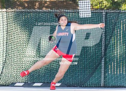 Thumbnail 2 in CIF State Track and Field Championships (Girls Discus Finals) photogallery.