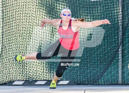 Thumbnail 3 in CIF State Track and Field Championships (Girls Discus Finals) photogallery.