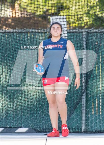 Thumbnail 2 in CIF State Track and Field Championships (Girls Discus Finals) photogallery.