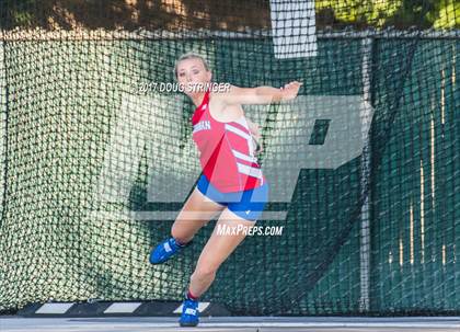Thumbnail 2 in CIF State Track and Field Championships (Girls Discus Finals) photogallery.