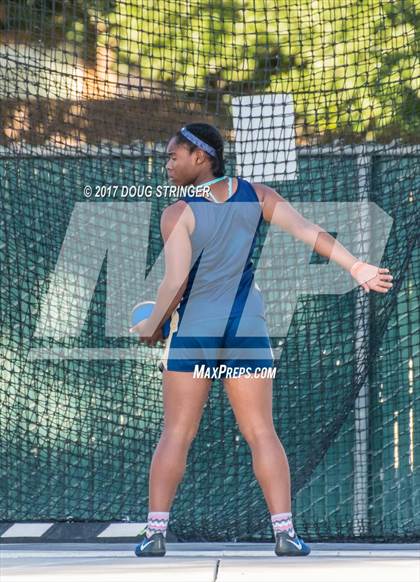 Thumbnail 2 in CIF State Track and Field Championships (Girls Discus Finals) photogallery.