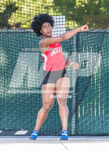 Thumbnail 3 in CIF State Track and Field Championships (Girls Discus Finals) photogallery.