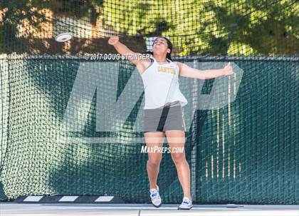 Thumbnail 3 in CIF State Track and Field Championships (Girls Discus Finals) photogallery.