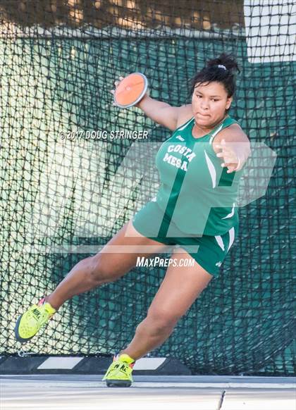 Thumbnail 3 in CIF State Track and Field Championships (Girls Discus Finals) photogallery.