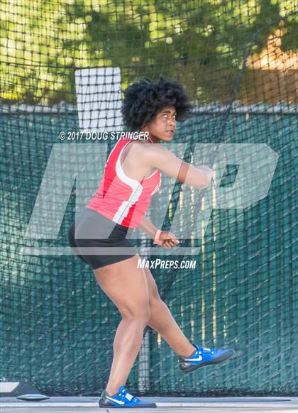 Thumbnail 3 in CIF State Track and Field Championships (Girls Discus Finals) photogallery.