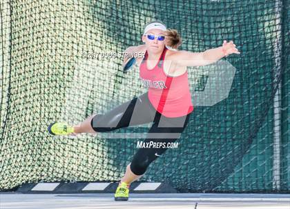 Thumbnail 1 in CIF State Track and Field Championships (Girls Discus Finals) photogallery.