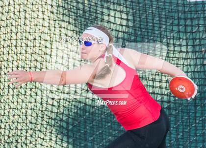 Thumbnail 1 in CIF State Track and Field Championships (Girls Discus Finals) photogallery.