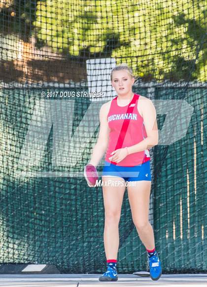 Thumbnail 1 in CIF State Track and Field Championships (Girls Discus Finals) photogallery.