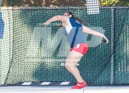 Thumbnail 3 in CIF State Track and Field Championships (Girls Discus Finals) photogallery.