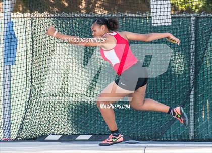 Thumbnail 2 in CIF State Track and Field Championships (Girls Discus Finals) photogallery.
