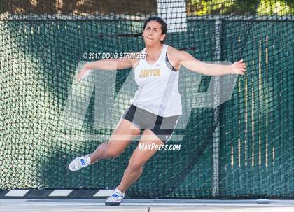 Thumbnail 1 in CIF State Track and Field Championships (Girls Discus Finals) photogallery.