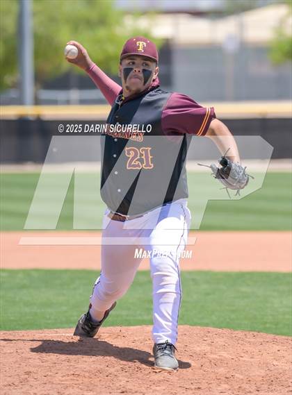 Thumbnail 3 in Tolleson vs Red Mountain (AIA 6A Round 1A Playoff) photogallery.