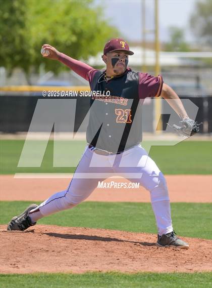 Thumbnail 3 in Tolleson vs Red Mountain (AIA 6A Round 1A Playoff) photogallery.