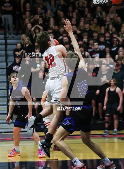 Thumbnail 1 in Franklin Community vs East Central (IHSAA 4A Section 14 Semifinal) photogallery.