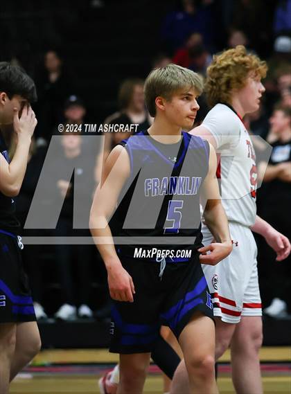 Thumbnail 2 in Franklin Community vs East Central (IHSAA 4A Section 14 Semifinal) photogallery.