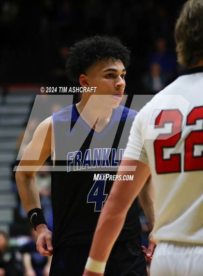 Thumbnail 2 in Franklin Community vs East Central (IHSAA 4A Section 14 Semifinal) photogallery.