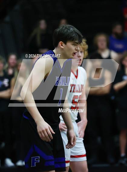 Thumbnail 1 in Franklin Community vs East Central (IHSAA 4A Section 14 Semifinal) photogallery.