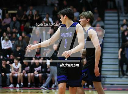 Thumbnail 1 in Franklin Community vs East Central (IHSAA 4A Section 14 Semifinal) photogallery.