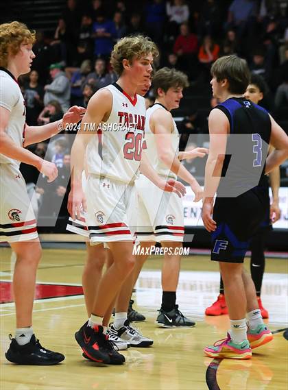 Thumbnail 1 in Franklin Community vs East Central (IHSAA 4A Section 14 Semifinal) photogallery.