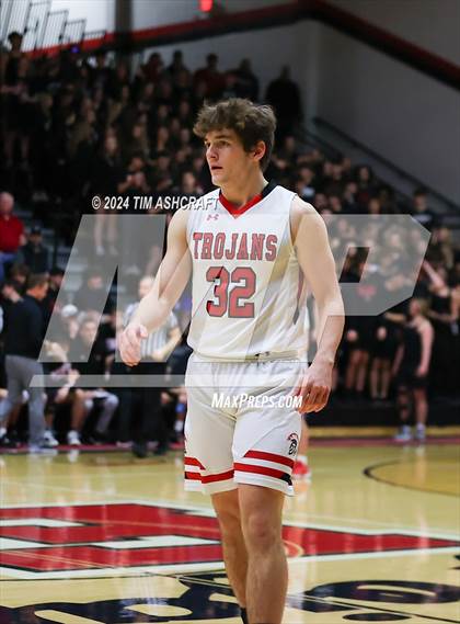 Thumbnail 1 in Franklin Community vs East Central (IHSAA 4A Section 14 Semifinal) photogallery.
