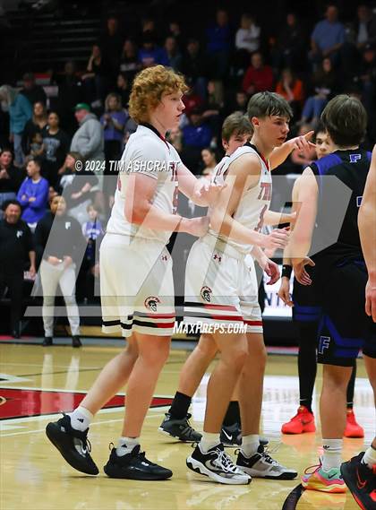 Thumbnail 2 in Franklin Community vs East Central (IHSAA 4A Section 14 Semifinal) photogallery.