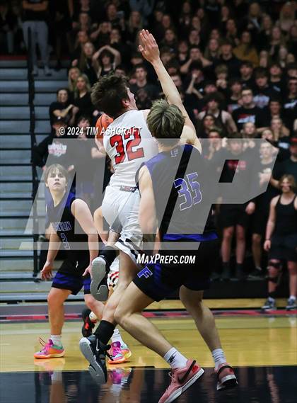 Thumbnail 3 in Franklin Community vs East Central (IHSAA 4A Section 14 Semifinal) photogallery.