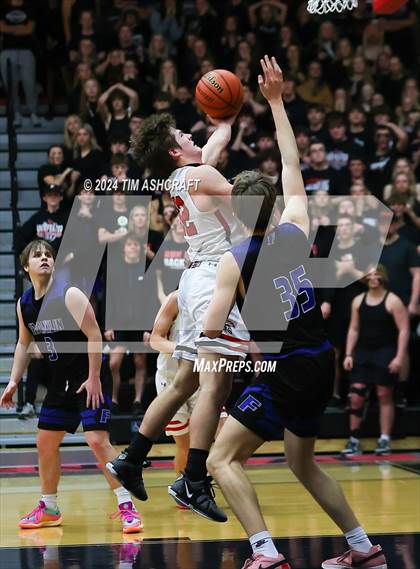 Thumbnail 2 in Franklin Community vs East Central (IHSAA 4A Section 14 Semifinal) photogallery.