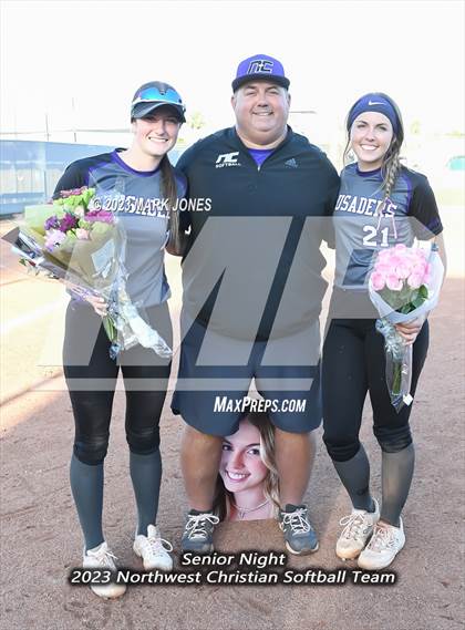 Thumbnail 2 in Chino Valley @ Northwest Christian (Senior Night) photogallery.