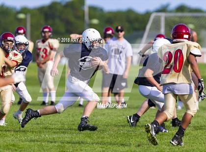 Thumbnail 2 in Sachem East vs Eastport-South Manor Scrimmage photogallery.