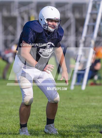 Thumbnail 1 in Sachem East vs Eastport-South Manor Scrimmage photogallery.