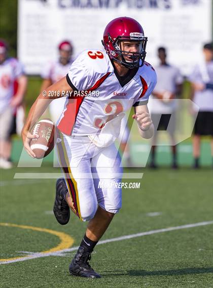 Thumbnail 1 in Sachem East vs Eastport-South Manor Scrimmage photogallery.