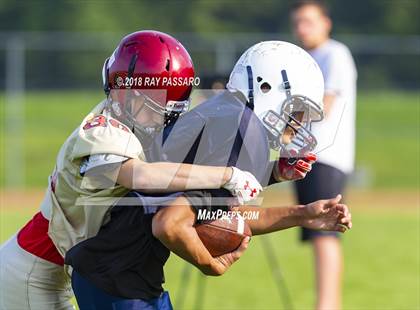 Thumbnail 1 in Sachem East vs Eastport-South Manor Scrimmage photogallery.