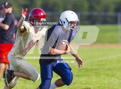 Thumbnail 3 in Sachem East vs Eastport-South Manor Scrimmage photogallery.