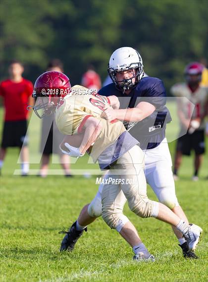 Thumbnail 2 in Sachem East vs Eastport-South Manor Scrimmage photogallery.