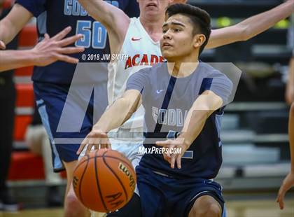 Thumbnail 2 in Goddard vs. Albuquerque Academy (Albuquerque Academy Joe Armijo Basketball Classic) photogallery.