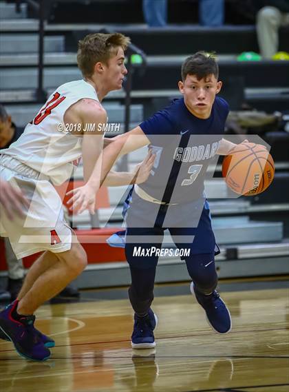 Thumbnail 2 in Goddard vs. Albuquerque Academy (Albuquerque Academy Joe Armijo Basketball Classic) photogallery.