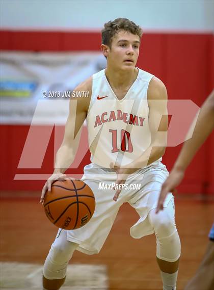Thumbnail 1 in Goddard vs. Albuquerque Academy (Albuquerque Academy Joe Armijo Basketball Classic) photogallery.