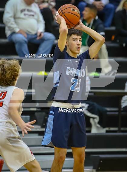 Thumbnail 2 in Goddard vs. Albuquerque Academy (Albuquerque Academy Joe Armijo Basketball Classic) photogallery.