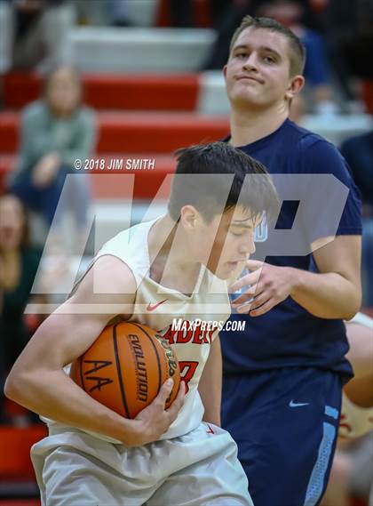 Thumbnail 1 in Goddard vs. Albuquerque Academy (Albuquerque Academy Joe Armijo Basketball Classic) photogallery.