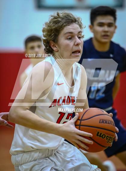 Thumbnail 2 in Goddard vs. Albuquerque Academy (Albuquerque Academy Joe Armijo Basketball Classic) photogallery.