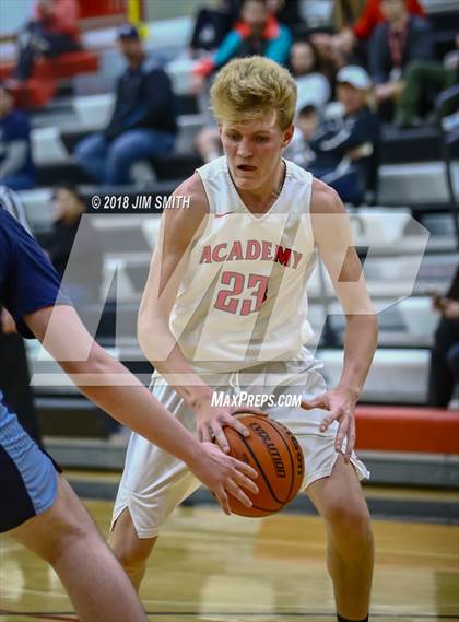 Thumbnail 1 in Goddard vs. Albuquerque Academy (Albuquerque Academy Joe Armijo Basketball Classic) photogallery.