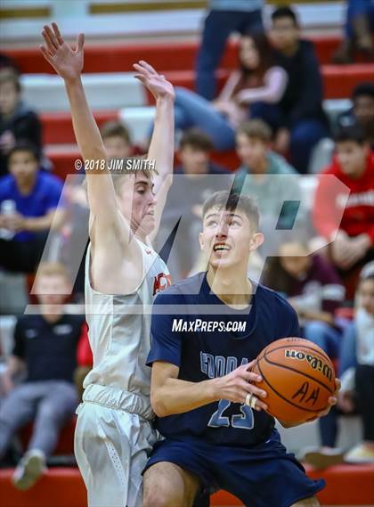 Thumbnail 1 in Goddard vs. Albuquerque Academy (Albuquerque Academy Joe Armijo Basketball Classic) photogallery.