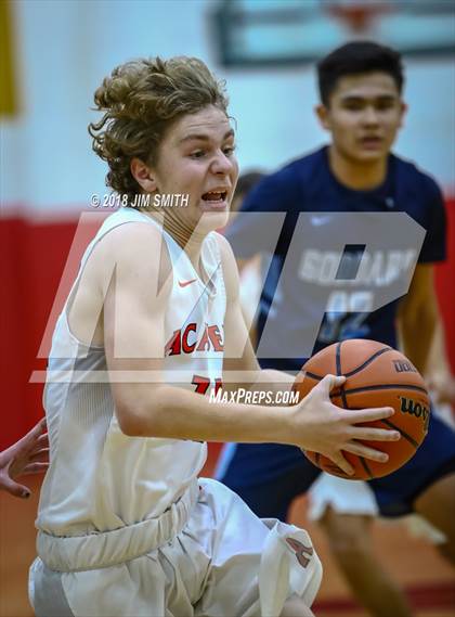 Thumbnail 1 in Goddard vs. Albuquerque Academy (Albuquerque Academy Joe Armijo Basketball Classic) photogallery.