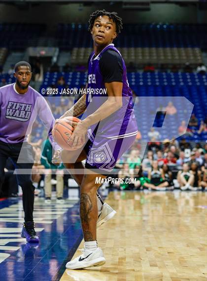 Thumbnail 2 in Kennedale vs. Wheatley (UIL Basketball 4A D2 Final) photogallery.
