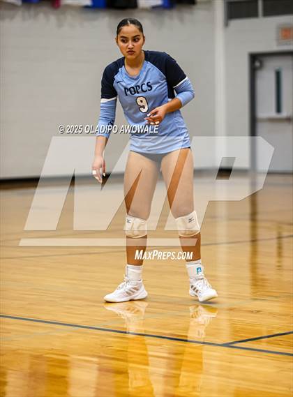 Thumbnail 3 in Prince of Peace @ McKinney Christian Academy (TAPPS Volleyball 4A Regional) photogallery.